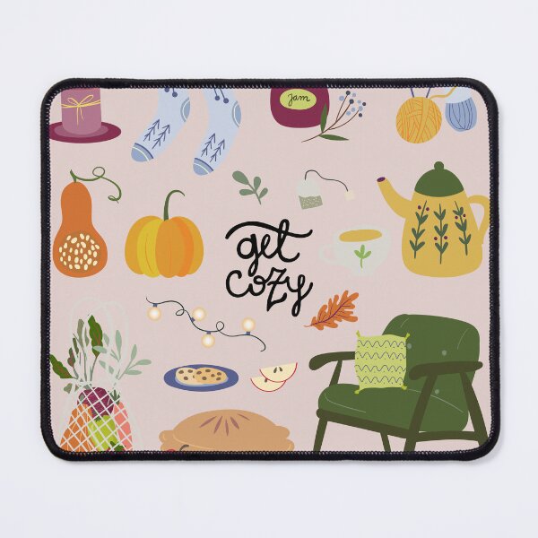 Item preview, Hygge Cozy Elements On Pink Background  designed and sold by Vic Torys ☆.
