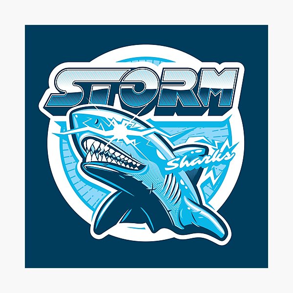 Team Storm Sharks Photographic Print