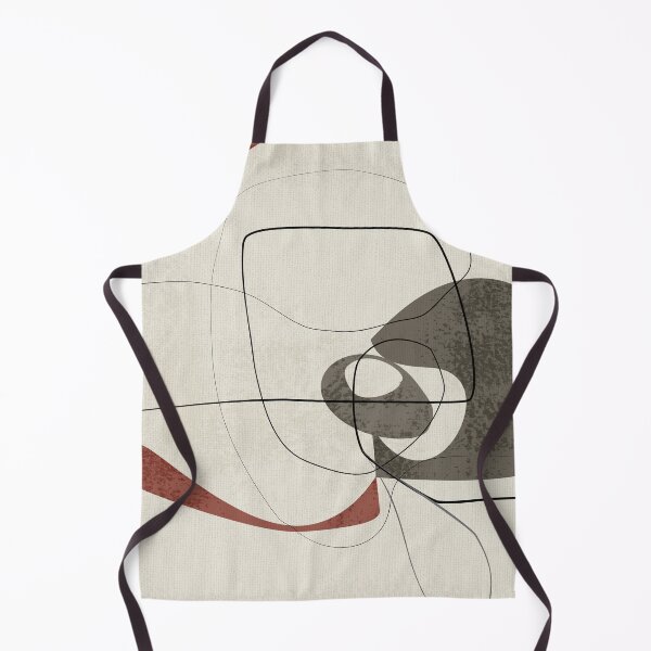 Item preview, Minimalist Abstract Art Shapes - Scribbles Earth Red 2 designed and sold by simplydesignart.
