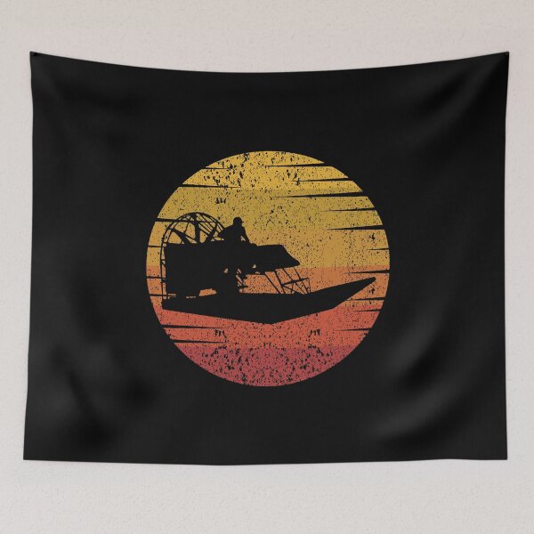 Item preview, Airboat Fanboat Airboating Swamp boat Vintage Retro designed and sold by CuteDesigns1.