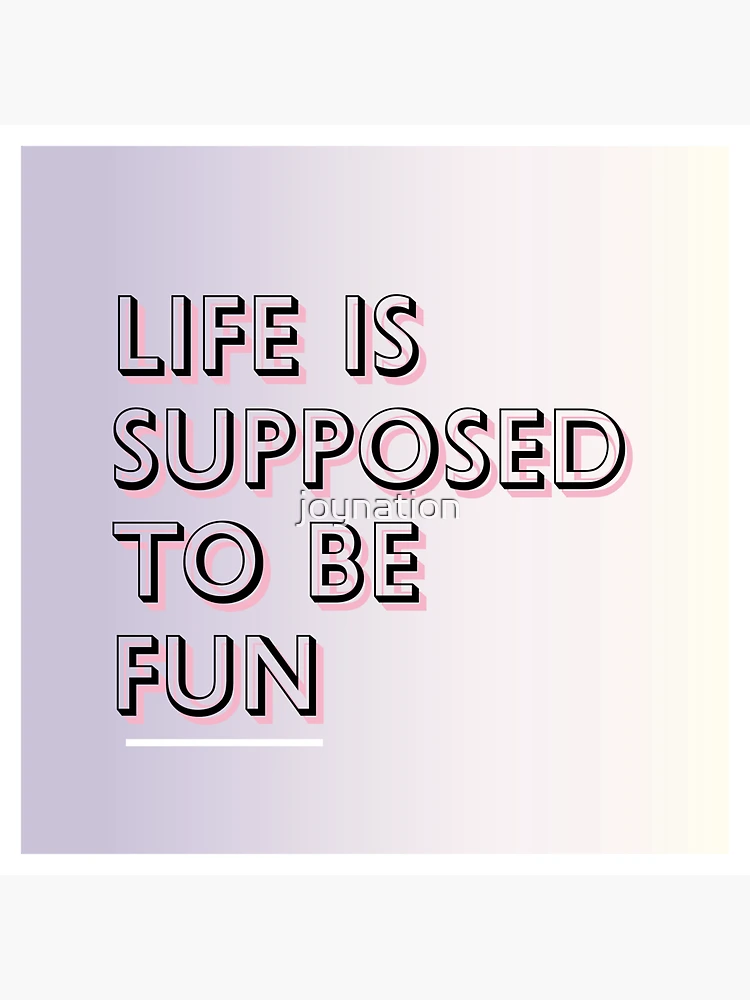 Life Is Supposed To Be Fun Keychain: Abraham Hicks