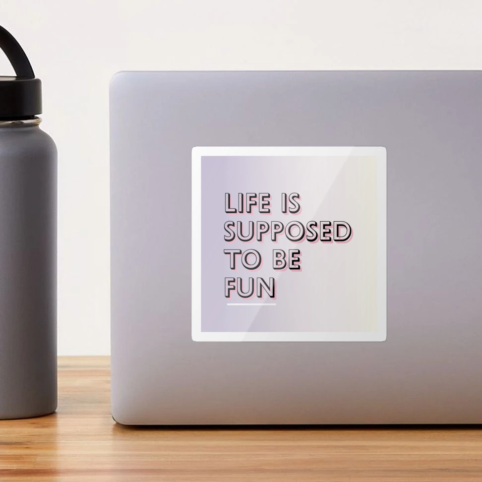 Life Is Supposed To Be Fun Keychain: Abraham Hicks