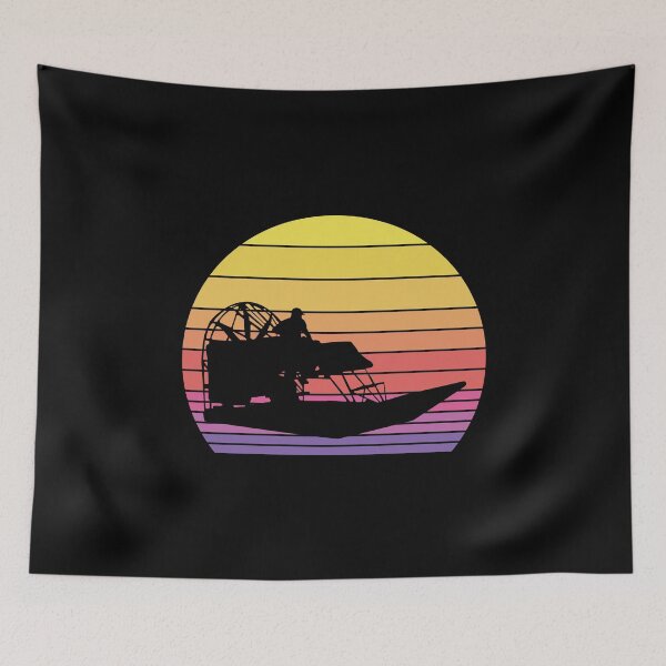 Item preview, Airboat Fanboat Airboating Swamp boat Vintage Retro designed and sold by CuteDesigns1.