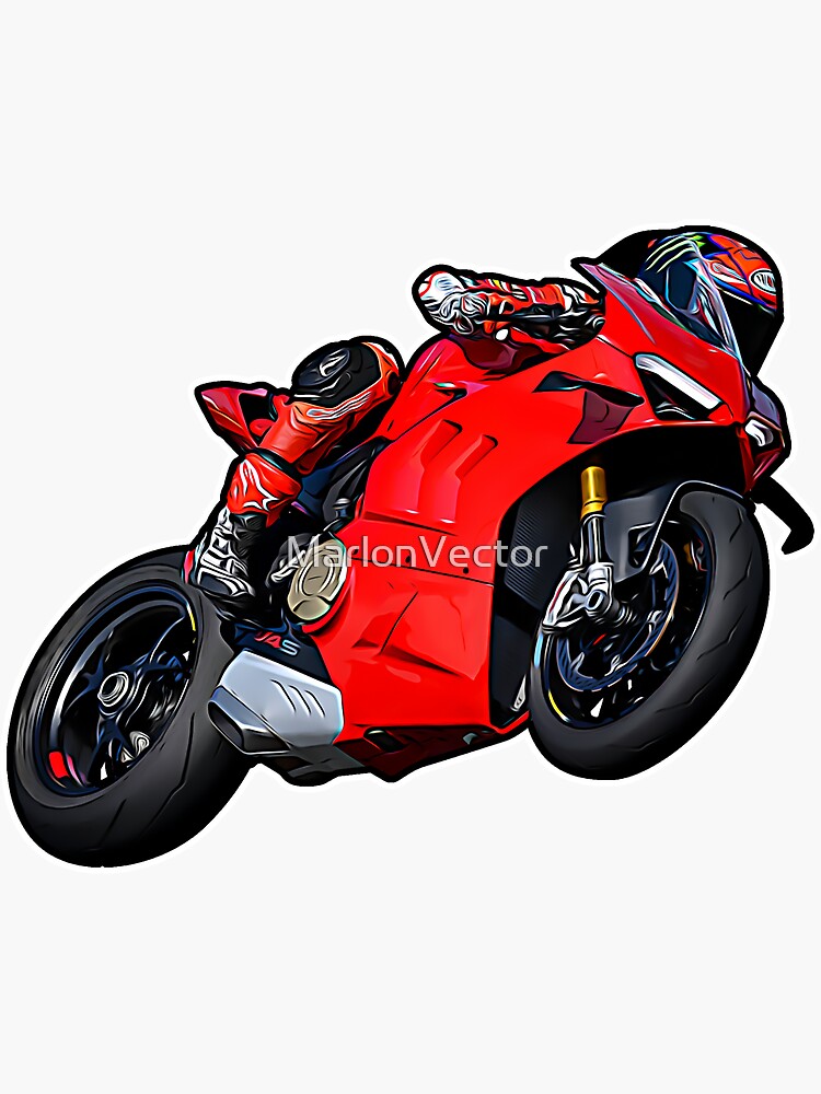 Ducati Panigale V4S Sticker for Sale by MarlonVector