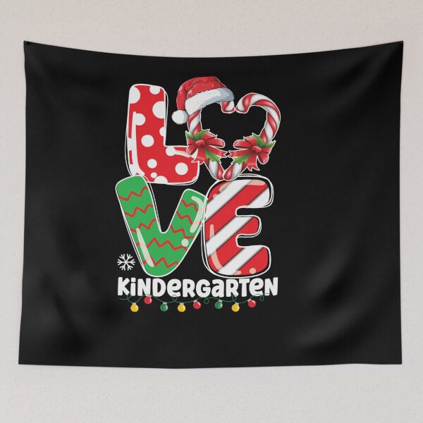 Item preview, LOVE KINDERGARTEN TEACHER STUDENTS CHRISTMAS CANDY CANE designed and sold by sobriowslen.