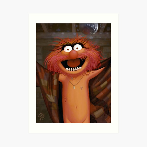 Muppet Maniacs - Animal as Buffalo Bill Art Print