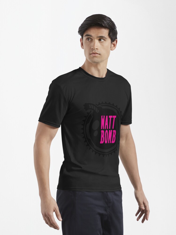 Watt Bomb - Power Cycling, Cyclist T-Shirt