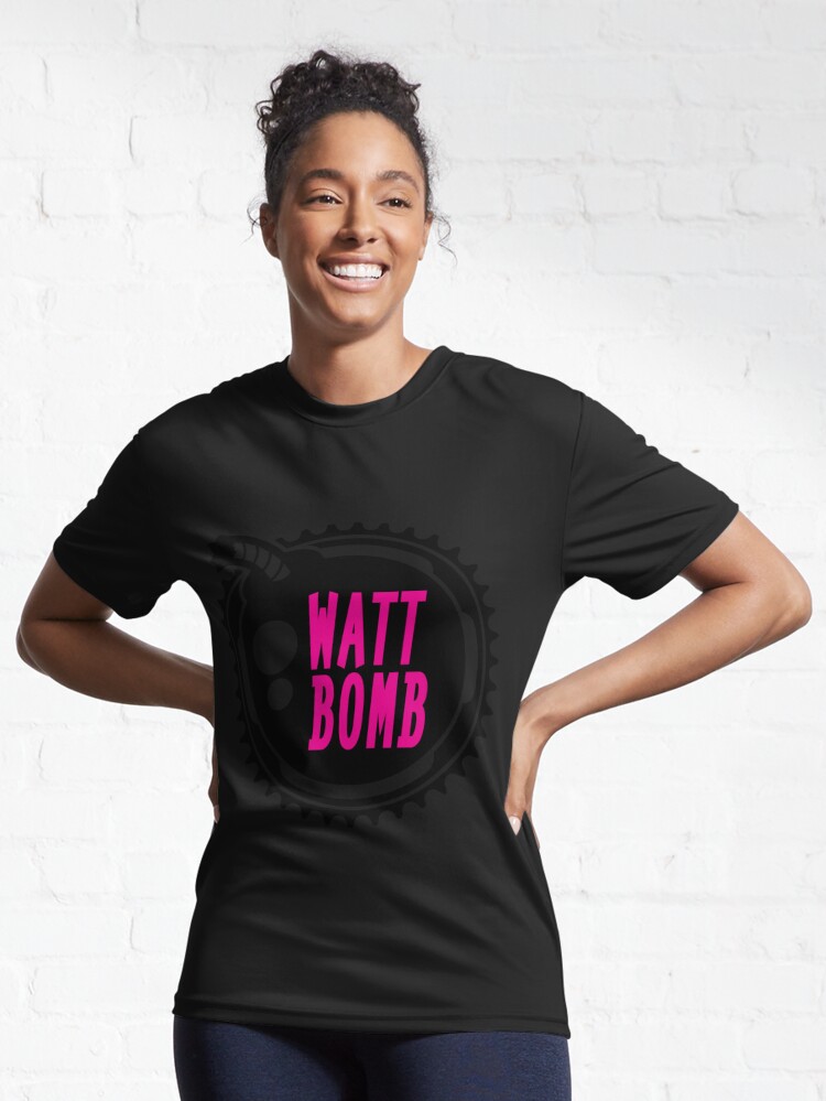 Watt Bomb - Power Cycling, Cyclist T-Shirt