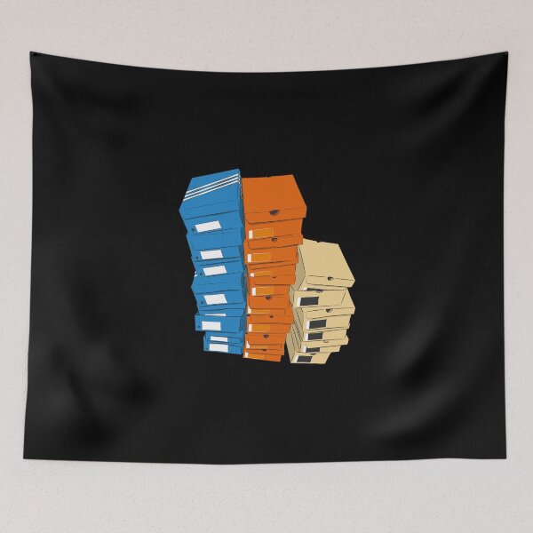 Item preview, Closed Triple Stack Shoe Boxes Logo 3d Sticker designed and sold by felyn3gloria.