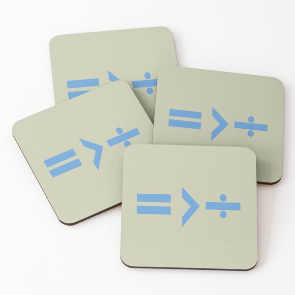 Item preview, Equality is Greater Than Division Math Graphic Blue designed and sold by taiche.