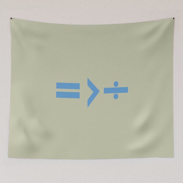 Item preview, Equality is Greater Than Division Math Graphic Blue designed and sold by taiche.