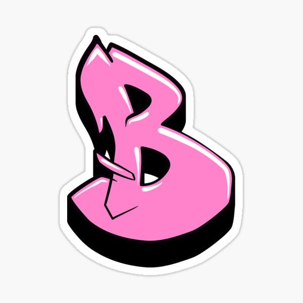 "Graffiti Letter B " Sticker For Sale By GraffRootsMedia | Redbubble