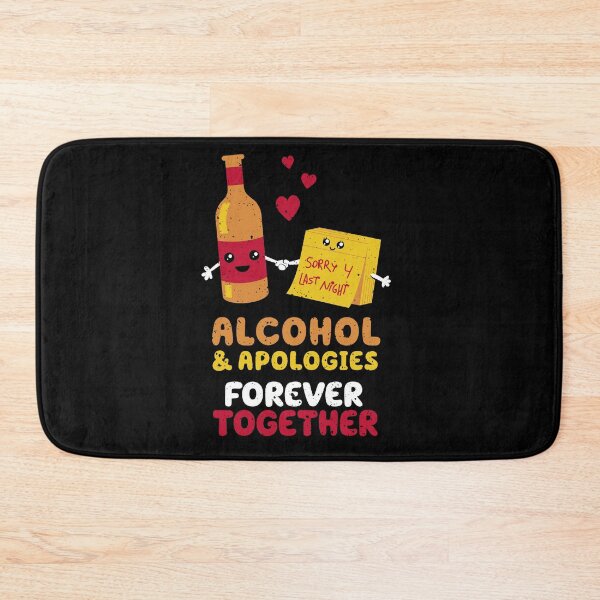 Item preview, Alcohol and apologies forever together designed and sold by VinagreShop.