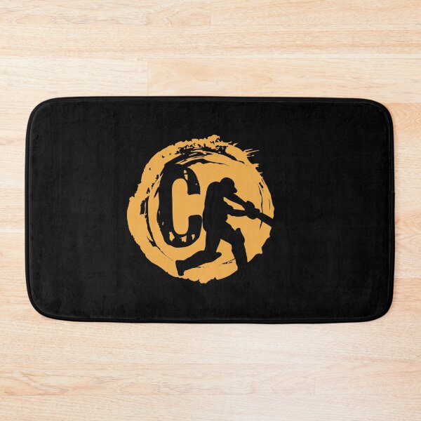 Item preview, Monogram C Cricket Batter Grunge Circle Sticker designed and sold by ayeshadanaqws.