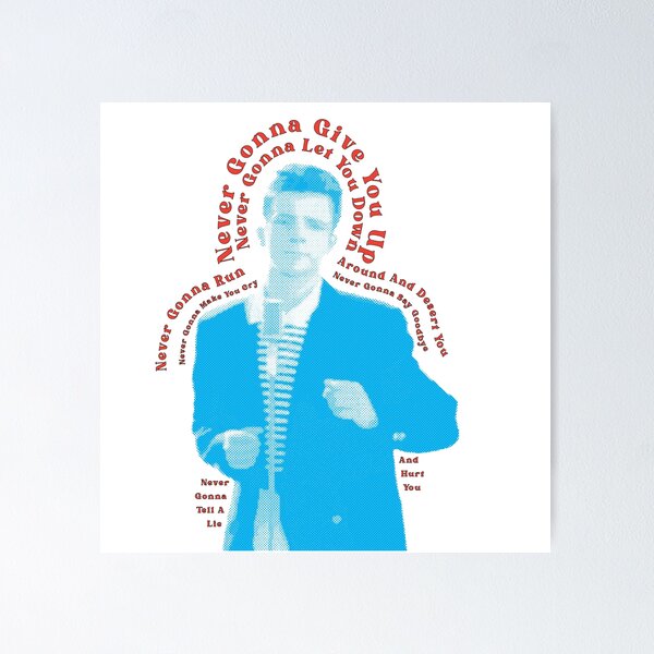 Movie poster of rick astley's quest for the legendary rickroll amulet