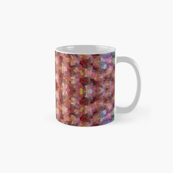 Abstract Mosaic in Red Rainbow Classic Mug
