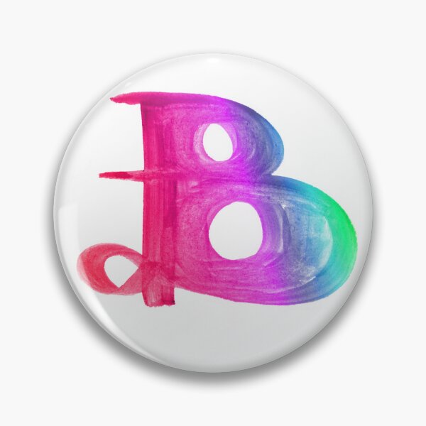Item preview, Watercolor letter B graffiti designed and sold by lausn.