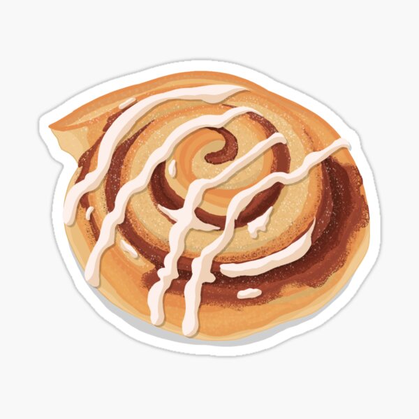 Cinnamon Roll Sticker by mjoly_art