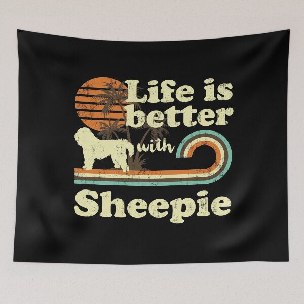 Item preview, Life is Better with Old English Sheepdog Sheepie Vintage designed and sold by rafaeltto.