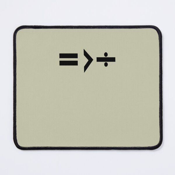 Item preview, Equality is Greater Than Division Math Graphic Black designed and sold by taiche.