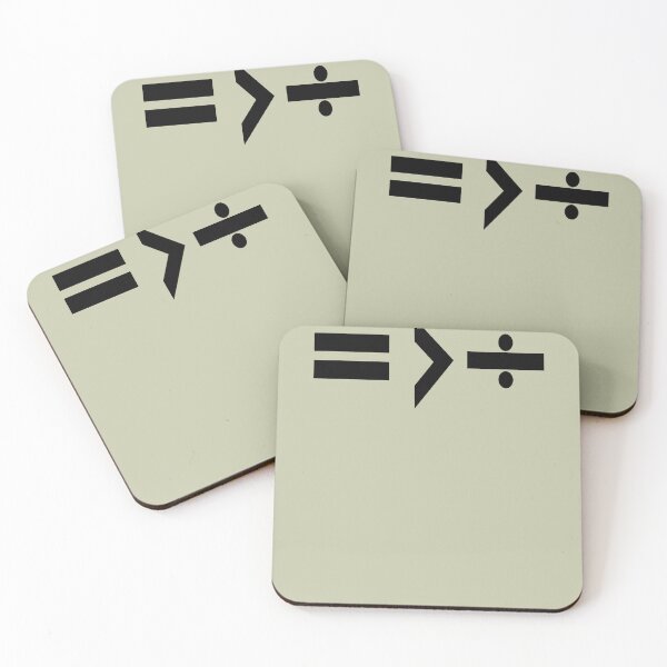 Item preview, Equality is Greater Than Division Math Graphic Black designed and sold by taiche.