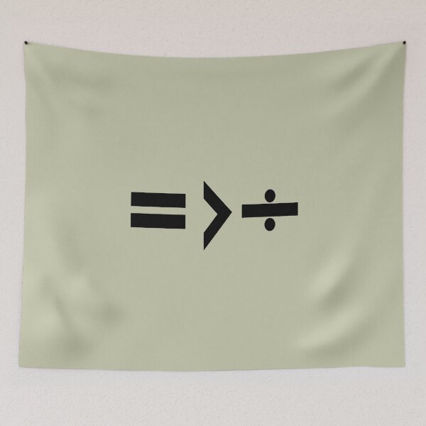 Item preview, Equality is Greater Than Division Math Graphic Black designed and sold by taiche.