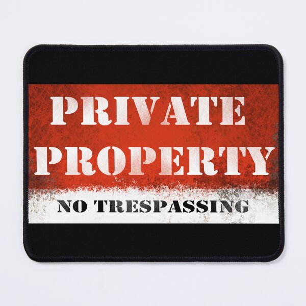 Item preview, Warning Sign: PRIVATE PROPERTY NO TRESPASSING  designed and sold by iduzarts.