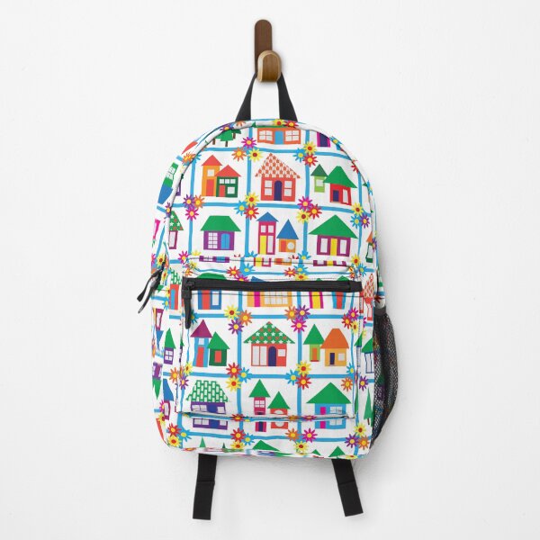 Item preview, Dulces casitas en turquesa, pequeña ciudad, verano en la ciudad. designed and sold by FrancesPoff.