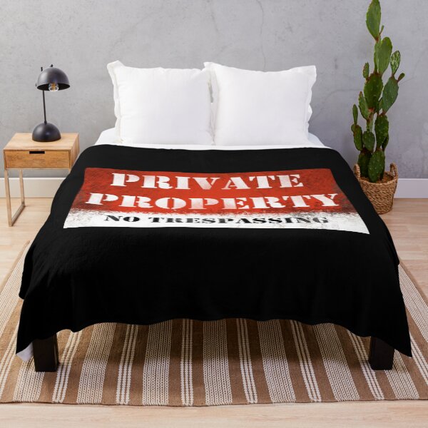 Item preview, Warning Sign: PRIVATE PROPERTY NO TRESPASSING designed and sold by iduzarts.