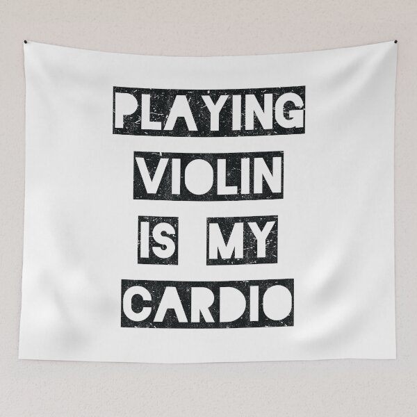 Item preview, Playing Violin is my cardio | violinist | black  designed and sold by Gregg Brinkerhoff.