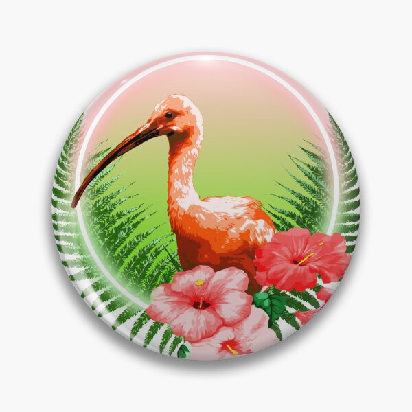 Item preview, Scarlet ibis floral design designed and sold by Theeroosje.
