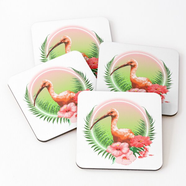 Item preview, Scarlet ibis floral design designed and sold by Theeroosje.