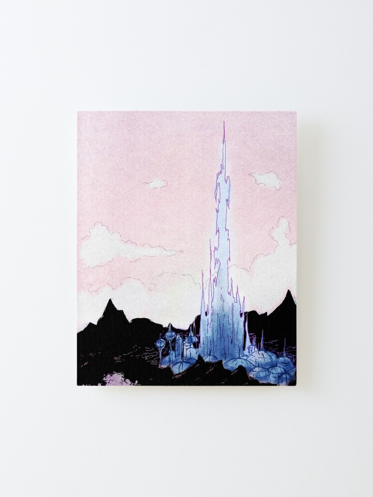 Alternate view of The Crystarium - Inktober Mounted Print