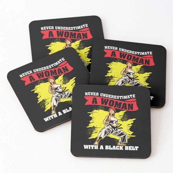 Item preview, Never Underestimate A Woman Funny Black Belter Karate Lovers designed and sold by StrongShirts.