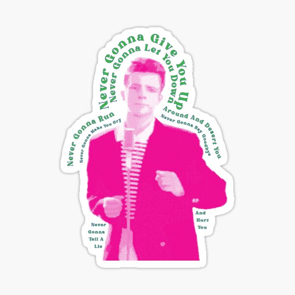 Rick Roll Your Friends! QR code that links to Rick Astley's “Never Gonna  Give You Up”  music video Sticker for Sale by ApexFibers