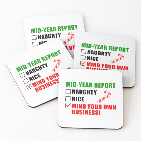 Item preview, Mid-Year Report Naughty Nice List designed and sold by jaycartoonist.