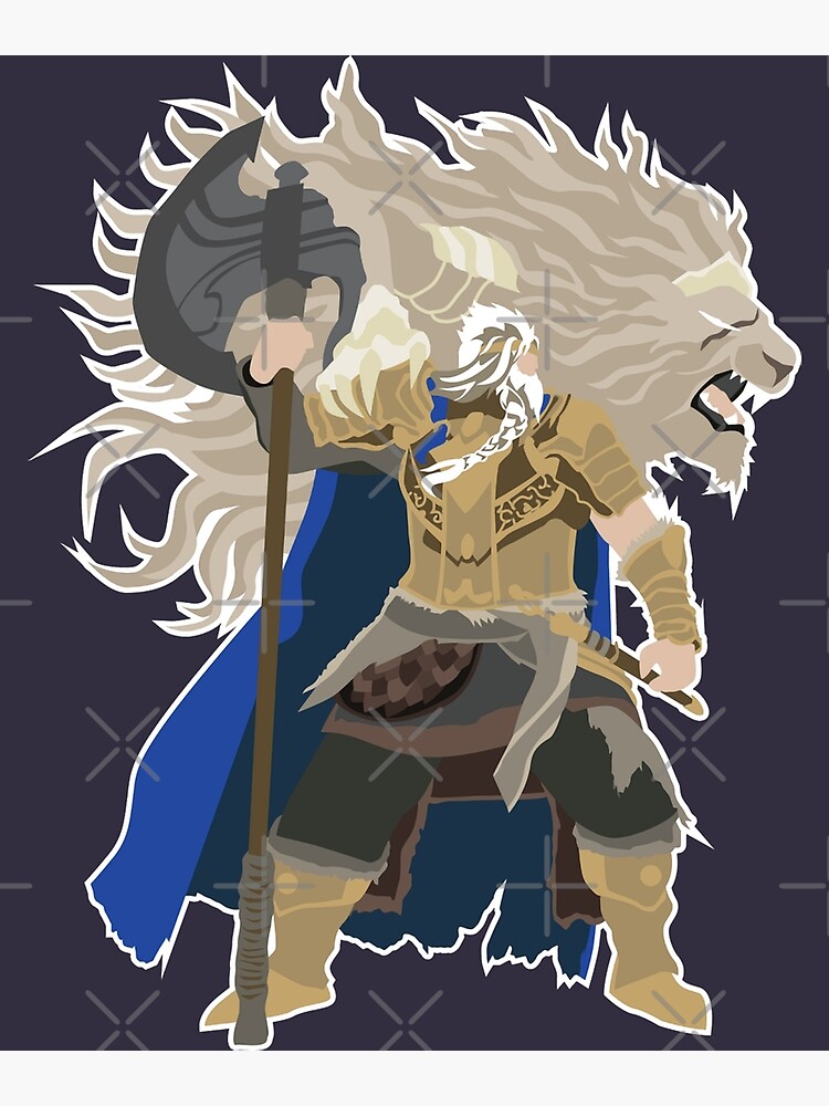 Lover Gifts Elden Ring Godfrey First Elden Lord Canvas sold by Jafar