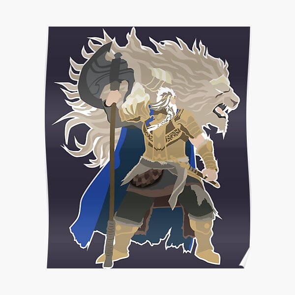 "Lover Gifts Elden Ring Godfrey First Elden Lord" Poster for Sale by