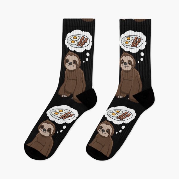 Item preview, Sloth thinking about bacon and eggs breakfast designed and sold by jonmlam.