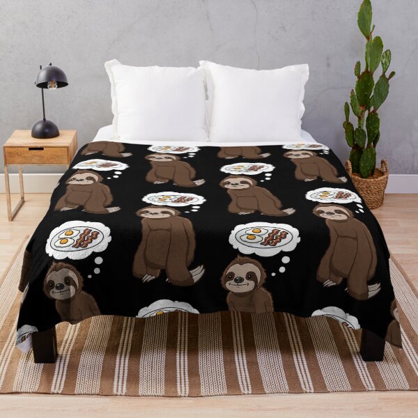 Item preview, Sloth thinking about bacon and eggs breakfast designed and sold by jonmlam.