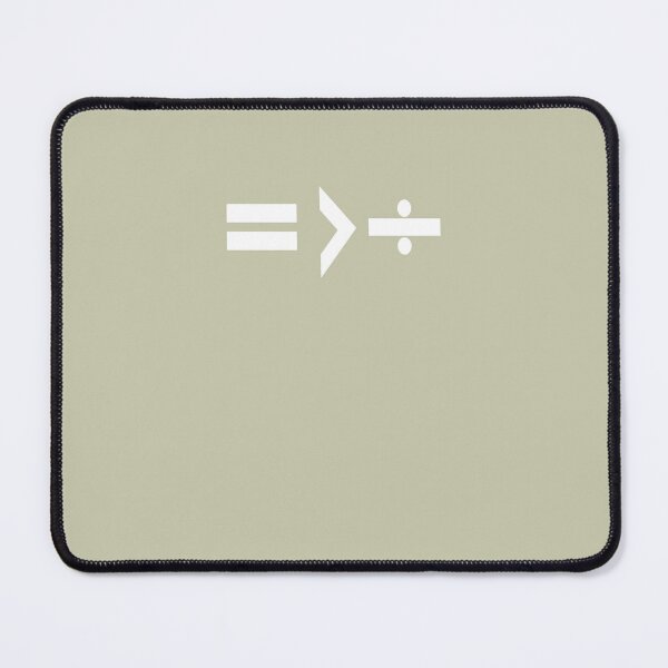 Item preview, Equality Is Greater Than Division Math Graphic White designed and sold by taiche.