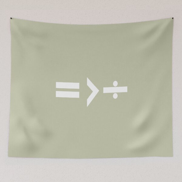 Item preview, Equality Is Greater Than Division Math Graphic White designed and sold by taiche.