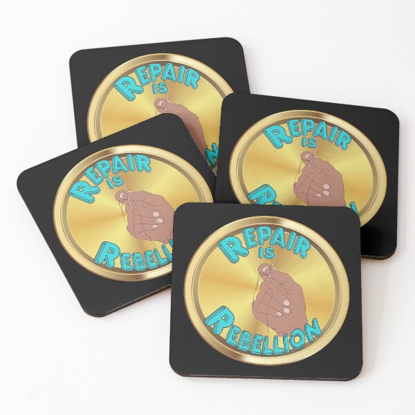 Item preview, Repair is Rebellion - teal designed and sold by Kestrelle.