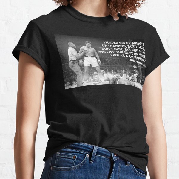 Muhammad Ali Four Squares Womens T-Shirt Tee