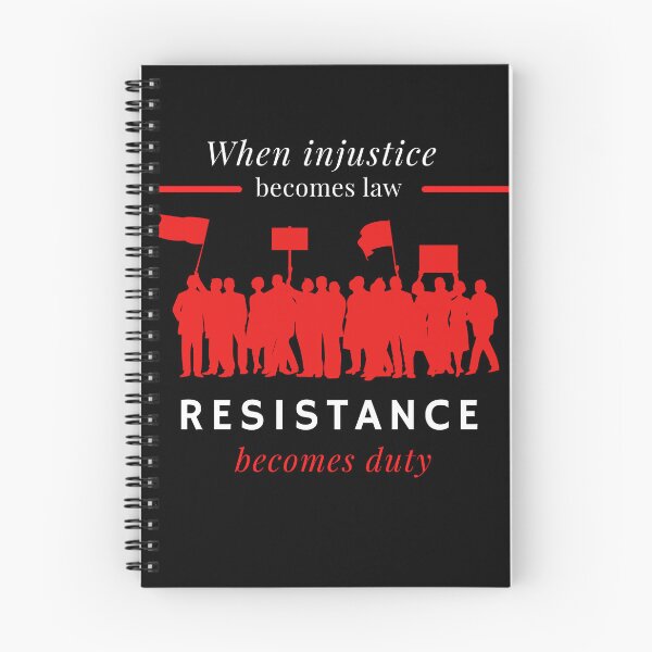 Item preview, When Injustice Becomes Law, Resistance Becomes Duty designed and sold by PrintLess-77.