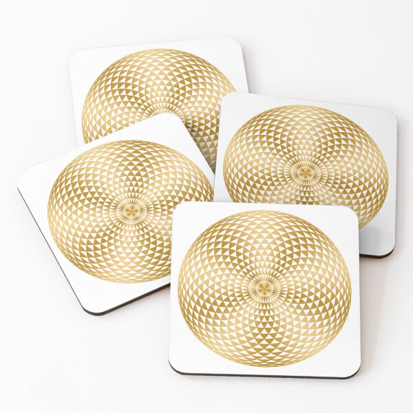 Item preview, Golden Geometric eye mandala designed and sold by AddsAesthetics.