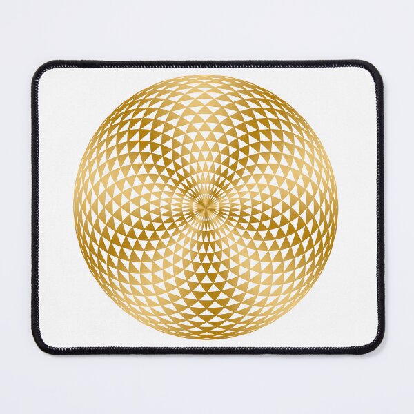 Item preview, Golden Geometric eye mandala designed and sold by AddsAesthetics.