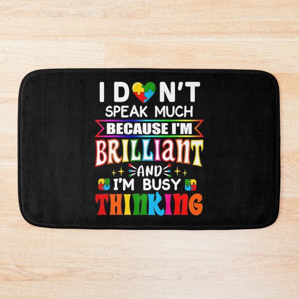 Item preview, I Dont Speak Much Brilliant Autism Autistic Gift designed and sold by HaaChris-Artis.