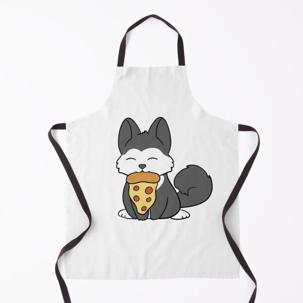 Item preview, Husky eating a pizza designed and sold by BiscuitSnack.