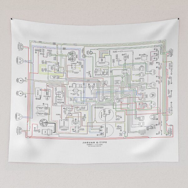 Item preview, E Type Jag, Wiring Diagram. designed and sold by JonDelorme.